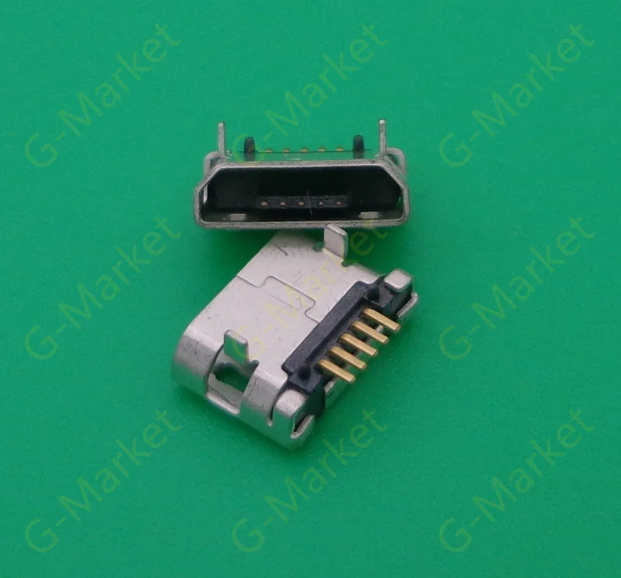 Бесплатная доставка 1000 шт./лот Micro 5pin usb разъем dip длинный pin для мобильного