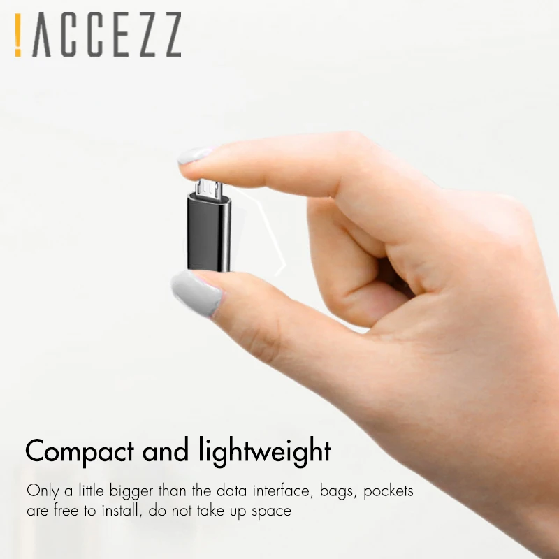 ! ACCEZZ зарядный кабель для передачи данных типа C Женский OTG Мужской Micro USB адаптер