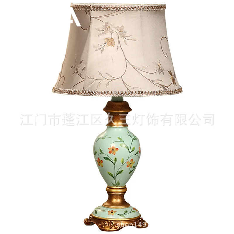 TUDA American Retro Palace Bedroom Table Lamp European Warm Creative Simple Study Living Room Remote Control Bed | Освещение