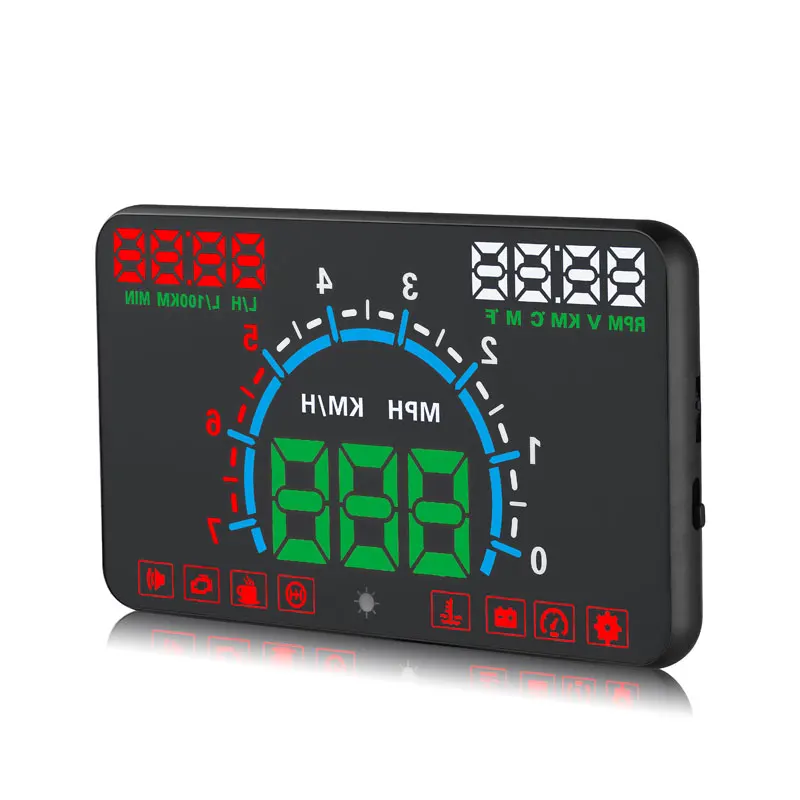 Автомобильный разветвитель 5 8 дюйма OBD2 проектор скорости автомобиля на лобовое