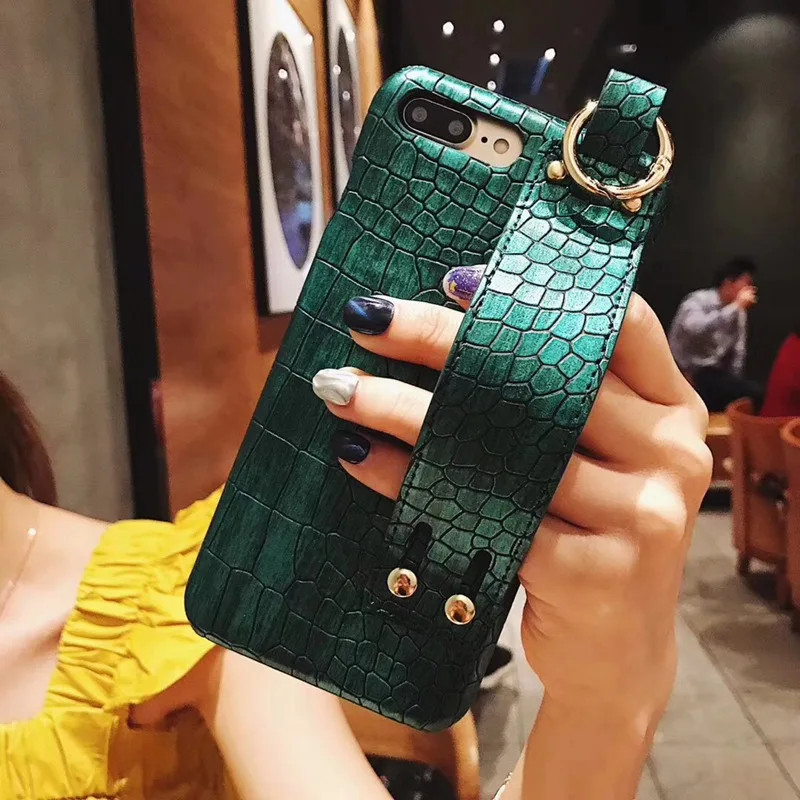 Модный чехол для телефона с крокодиловым узором iphone XS Max/XS 6/6S 7/8 7/8Plus Твердый