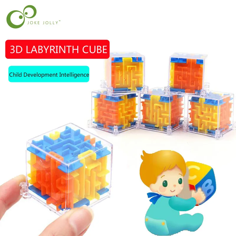 1 шт. 3D Волшебные кубики головоломка Лабиринт игрушка ручная игра Коробка