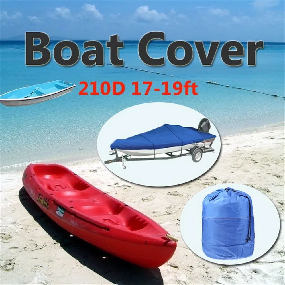 

2018 Hot Sell HIGH QUALITY 210D Speedboat Boat Cover Accessories V-Hull 17-19 ft Sunproof Waterproof UV Protected cloth