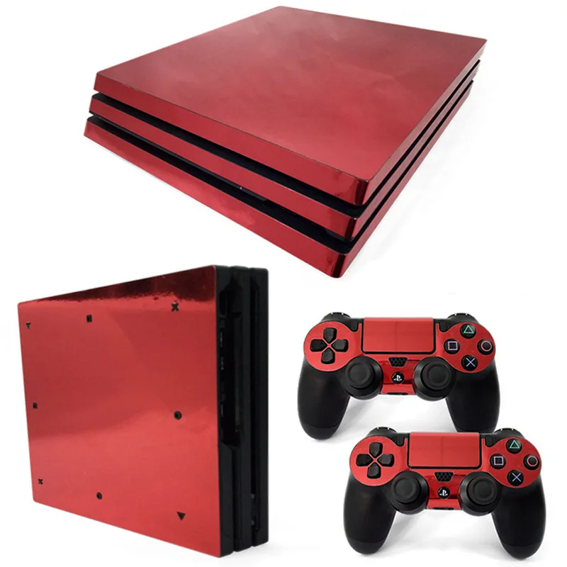Виниловая наклейка из углеродного волокна для Sony Dualshock 4 Pro игровая консоль + 2 шт.
