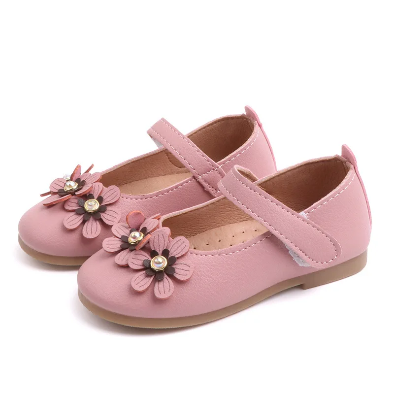 Новинка 2019 года детская обувь для девочек платье принцессы с цветочным рисунком