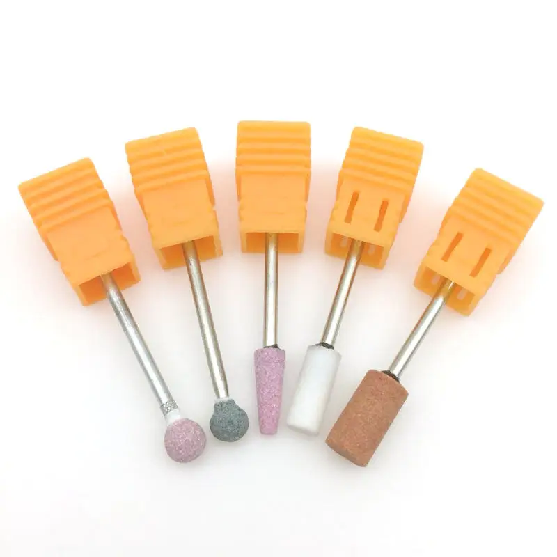 Mix type 2-5pcs 4 шт./компл. керамический камень ногтей сверло Фрезерный резак чистый Маникюр для электрического ногтей дрель инструмент салонные аксессуары - Цвет: Mix type 2-5pcs