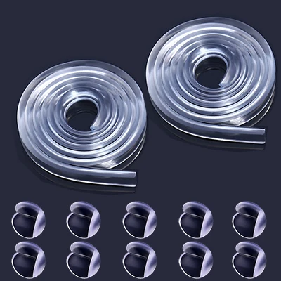 Transparent-12 PCS 12 шт./компл. прозрачный протектор эскинас 2 м прозрачный Безопасность детей края штрих-8 штук шарики Форма Угловые протекторы для Стекло стол - Цвет: Transparent-12 PCS