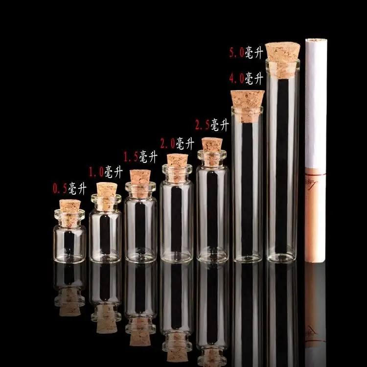 Пустые стеклянные бутылки 1 5 мл с пробкой прозрачные банки сделай сам 10 шт./лот