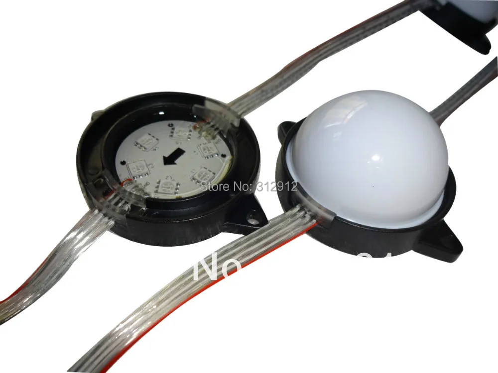 

56mm diameter WS2811 led pixel module,injection type,1.44W,6pcs leds inside,DC12V input;IP68;milky cover