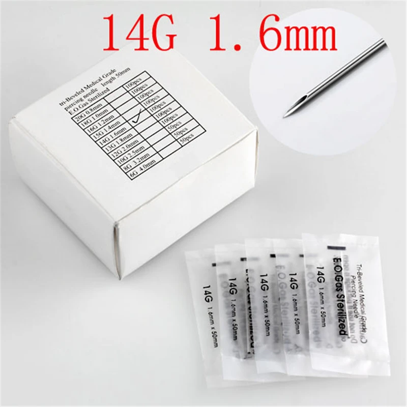 Ayliss 10 шт. пункционная игла 12 г (2 0 мм) 20 (0 8 нескольких датчиков пирсинг из