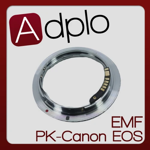 Pixco EMF AF подтвержденный адаптер для Pentax PK камеры Canon 7D/550D/1100D/450D/50D/40D (Non AF)|emf af|af