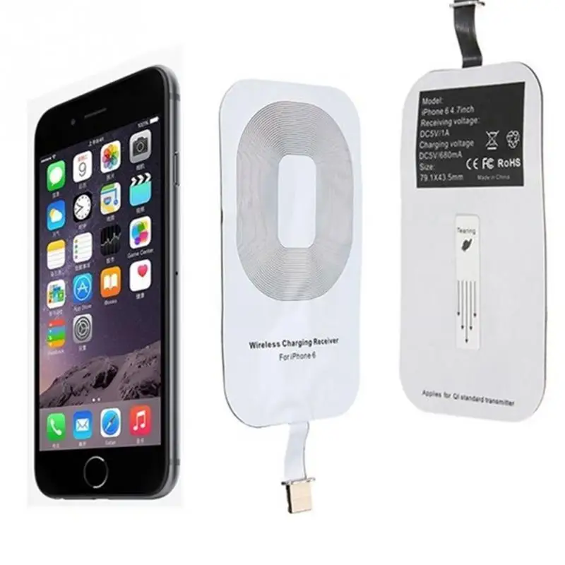 Для Apple Iphone 5 5S 5c 6 6s Plus Qi Беспроводное зарядное устройство приемник карта для Ipone