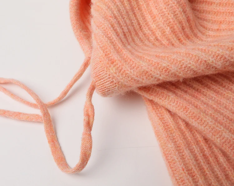 Унисекс зимняя удобная Многофункциональная Мягкая вязаная шапка из кашемира для мужчин и женщин, теплая плотная шерстяная шапка с завязками на шее