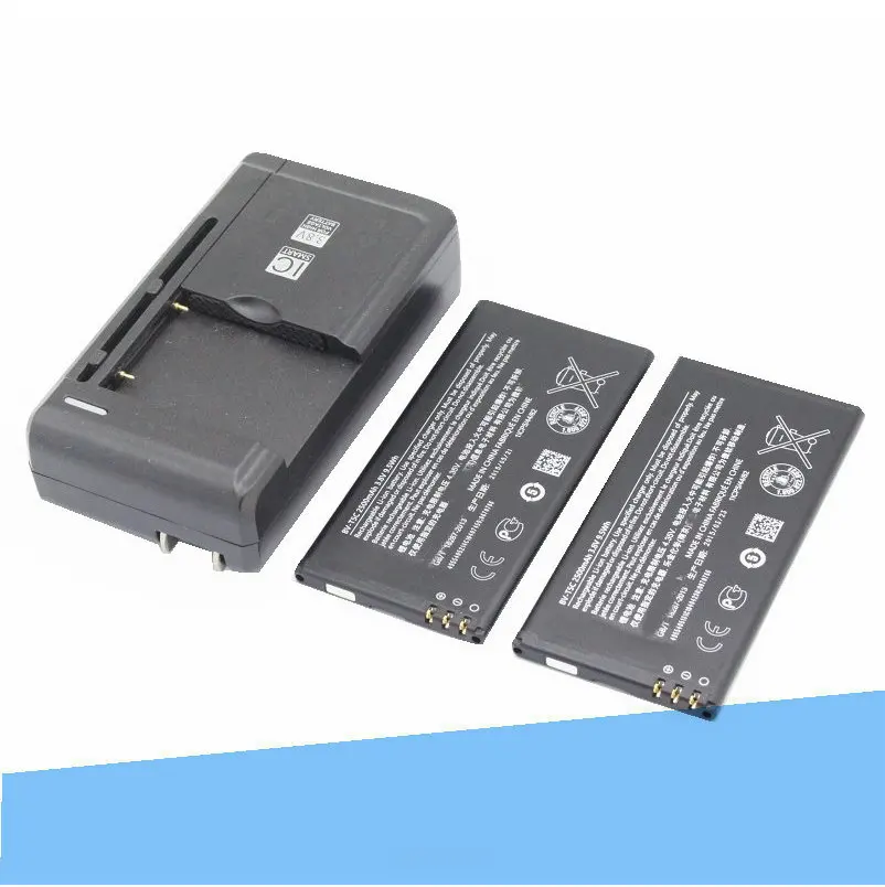2x2500 мА/ч BV T5C батарея + зарядное устройство для Microsoft Nokia Lumia 640 RM 1109 1113 1072 1073 двойной
