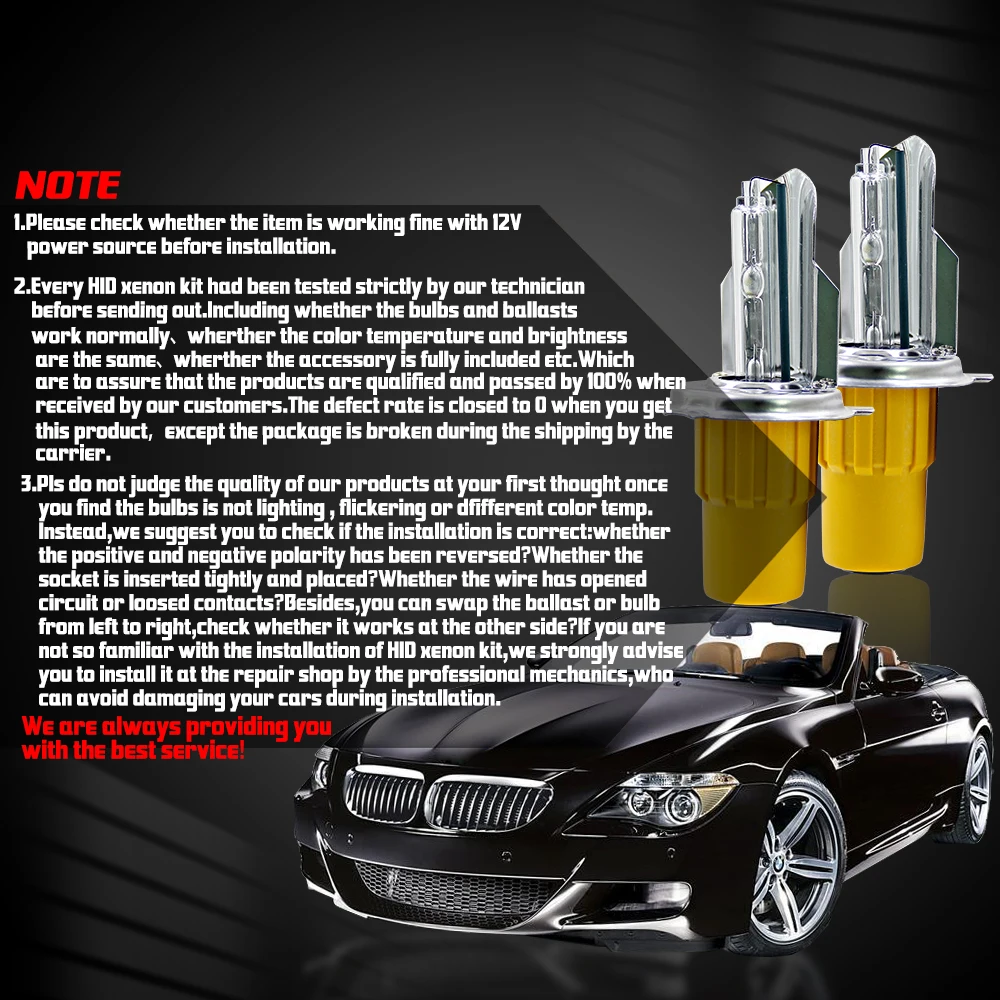 55 Вт 6000 К HID H4 ксеноновые лампы Комплект для автомобиля AC Лампа Авто головной светильник противотуманный светильник автомобильный светильник источник Hi/Lo Луч би-ксенон H4 авто светильник