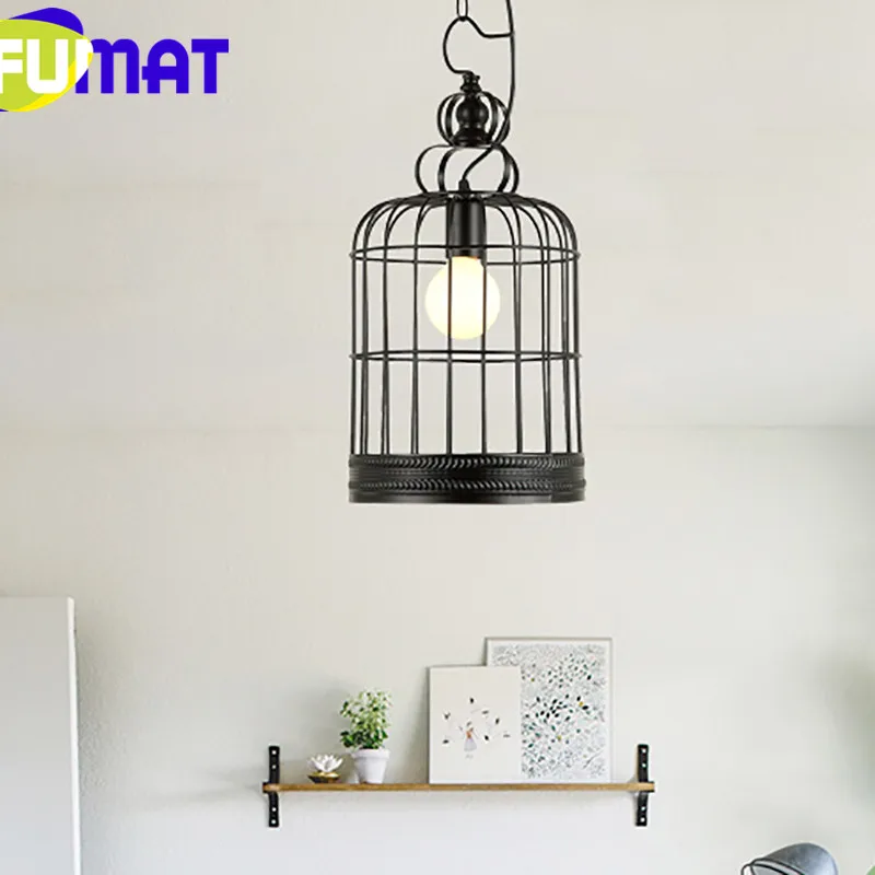 Подвесной светильник FUMAT винтажный подвесной в стиле ретро черная Подвесная