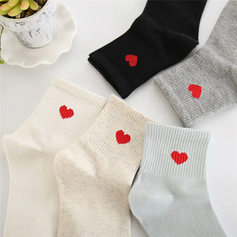 1 пара женские хлопковые короткие носки с вышивкой|meias feminina|socks cutesocks pattern |