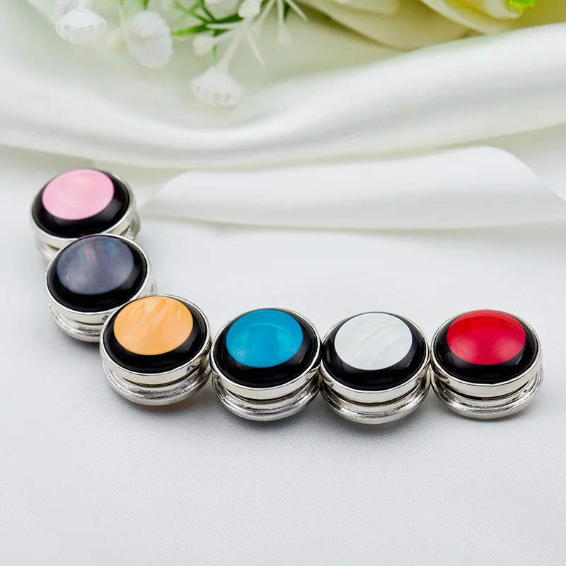 

12pcs/dozen High Quality Unique Colorful Pearl Strong Magnetic Brooch Muslim Hijab Scarf Pin Brooch Factory Direct