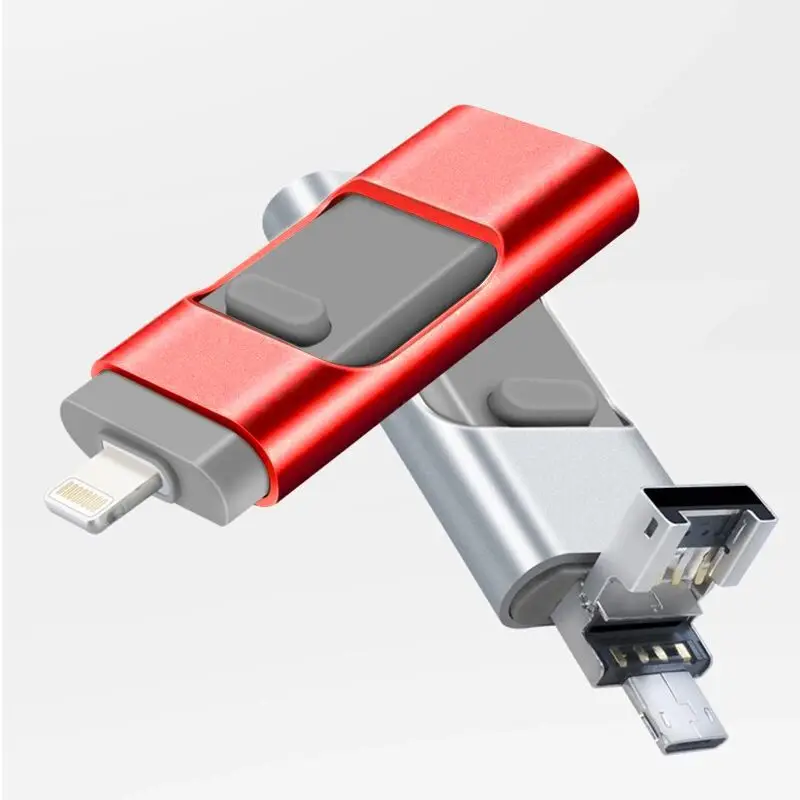 Сверхзвуковой портативный смартфон iphone 3 в 1 USB флеш диск с 8 контактами/разъемом