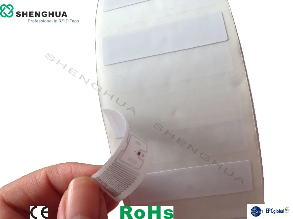 

1000pcs/lot Small UHF Passive 860-960MHz Smart RFID Label Sticker Tags Self Adhesive Glue For Asset Management Tracking