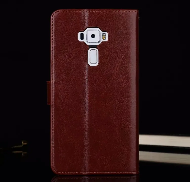 Ретро чехол из натуральной кожи на подставке с застежкой кошелек для Asus Zenfone 2 ZE551ML Capa Case для Asus Zenfone 3 ZE520KL/ZE552K 3 Max ZC520T