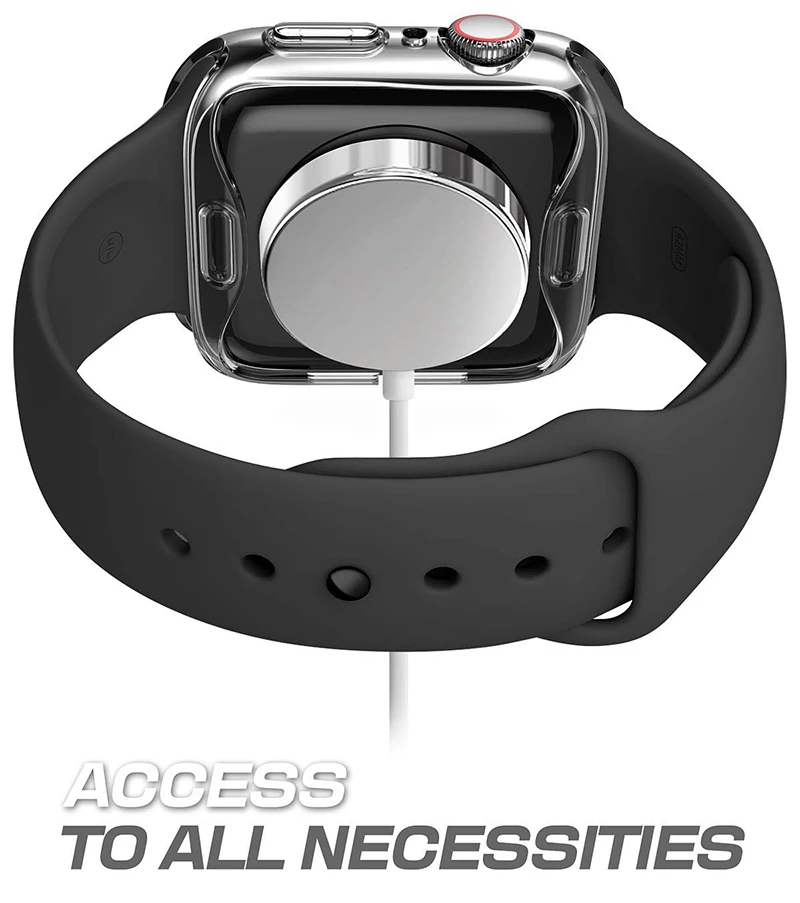 Прозрачный чехол для Apple Watch Series 5 4 3 2 1 360 полностью мягкий прозрачный защитный чехол для iWatch 5 4 38 мм 42 мм 40 мм 44 мм