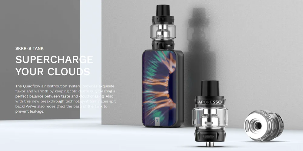Vaporesso люкс S комплект 220 Вт коробка мод с 8 мл Skrr S Vape бак QF с сеткой катушки испаритель VS люкс Drag 2 электронные сигареты наборы