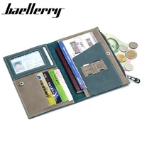 new fashion genuine leather passport cover for women id credit card holder travel wallet with zipper coin purse female money bag