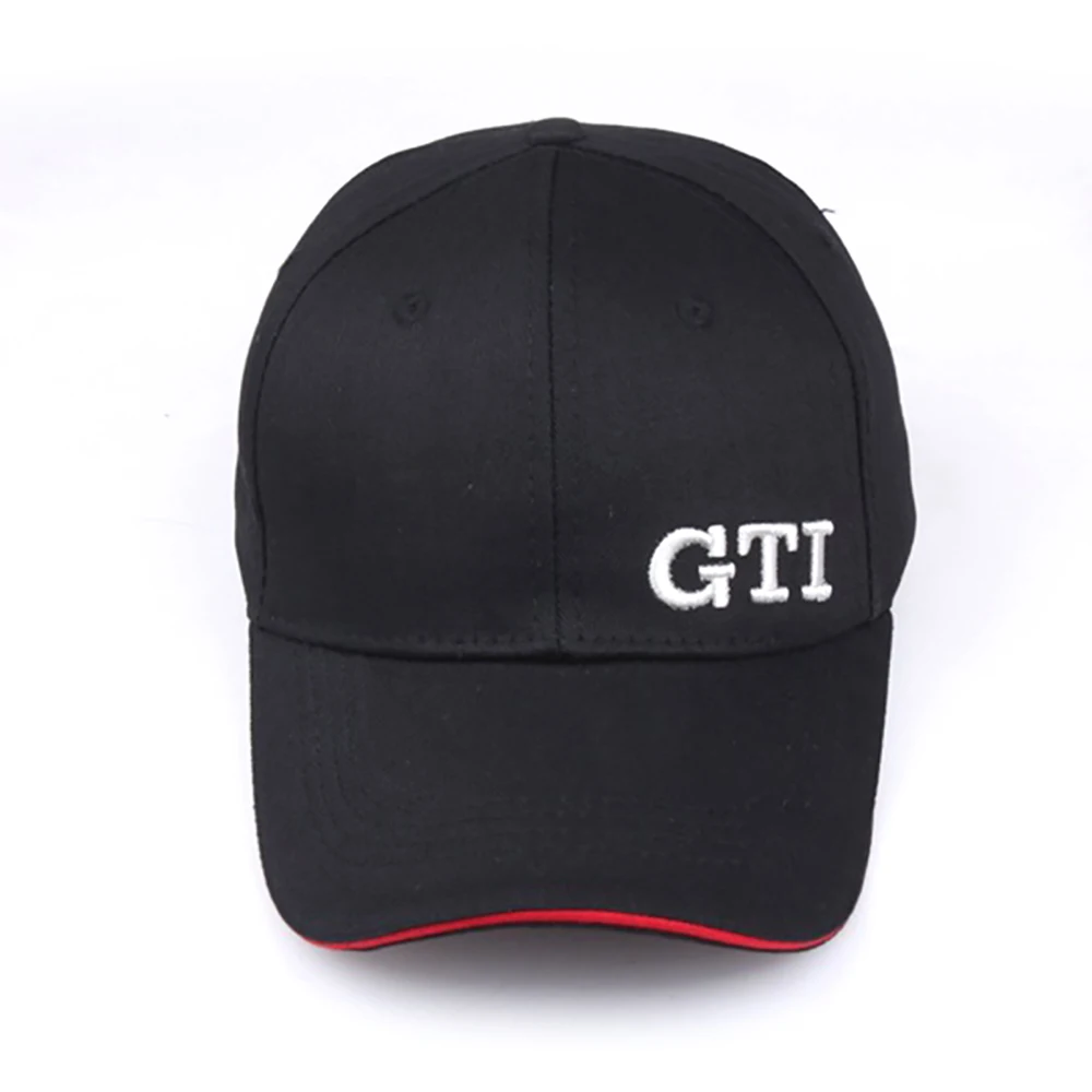 Модные утонченные бейсбольные кепки с вышивкой GTI, однотонные хлопковые шляпы для папы, шляпы для водителя грузовика, унисекс, козырек, высокое качество, Регулируемый козырек