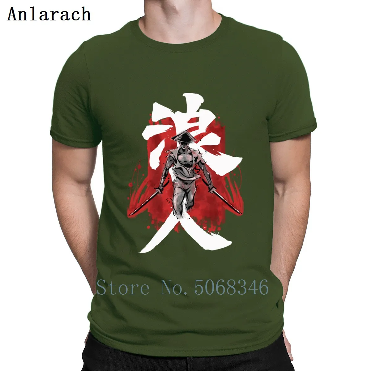 Ronin Kanji японская футболка Хлопковая весенняя одежда Европейский размер Design