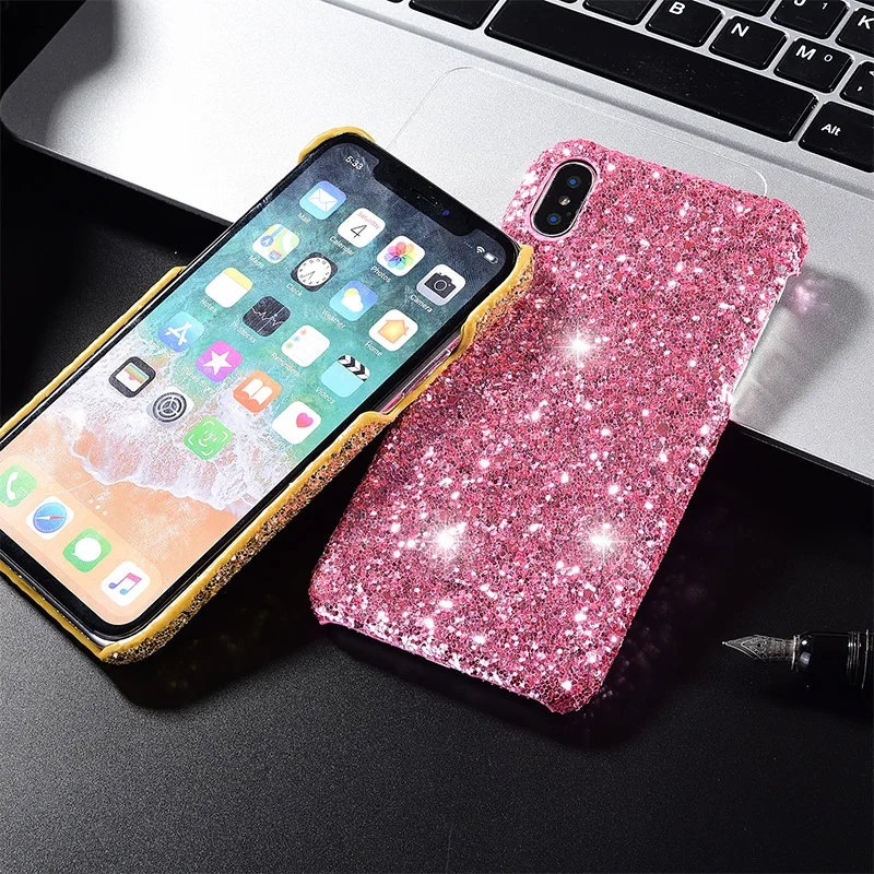 Роскошный блестящий чехол для телефона iPhone 7 X XR XS Max 10 8 телефонный 6S 6 Plus красивый |