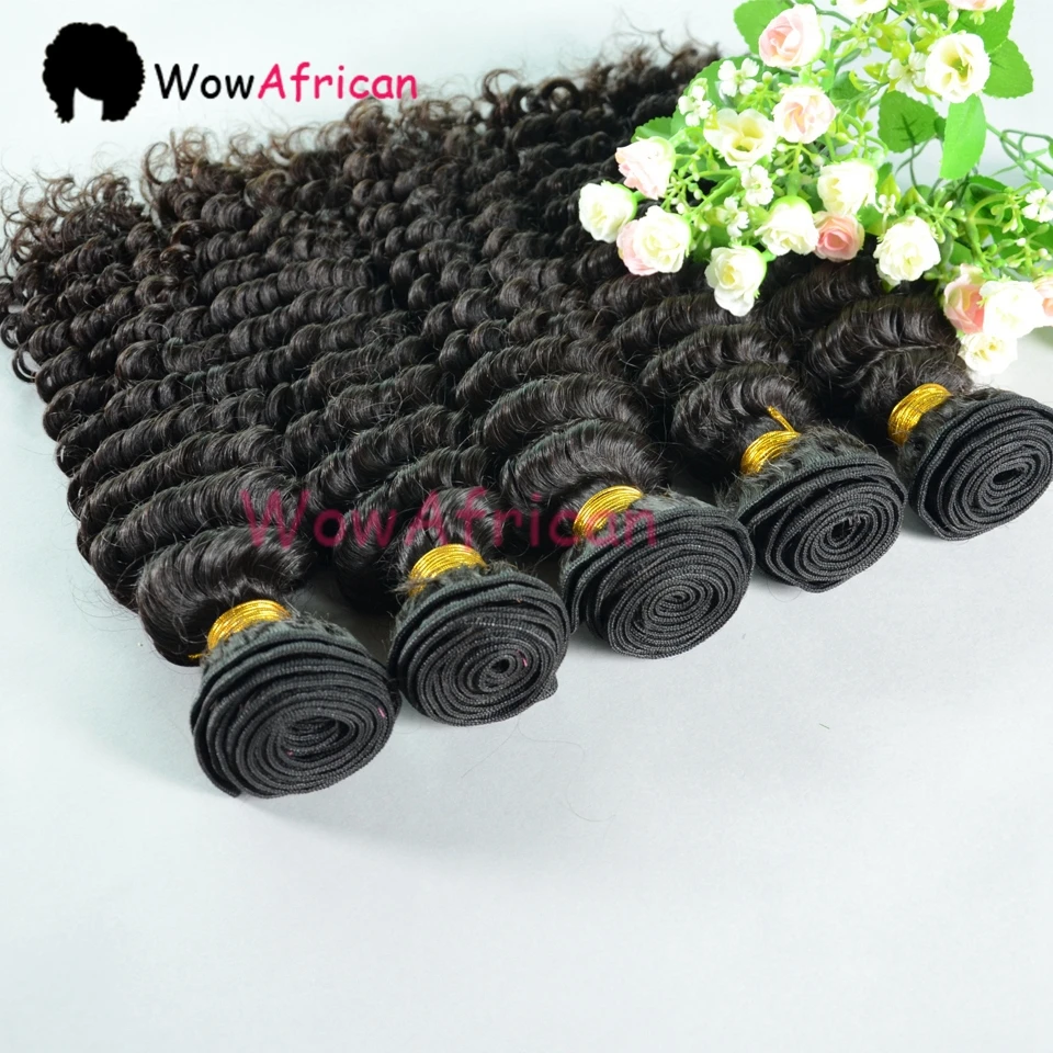 peruvian virgin hair 1piece water wave wet and wavy human weaves curly hair/deep 100% Peruvian Hair |