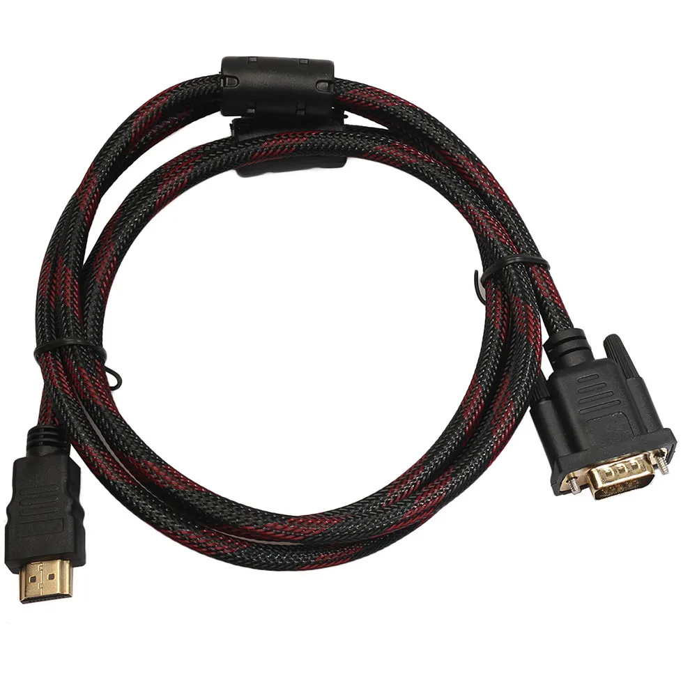 Ouhaobin Full HD 1080P HDMI штекер к 15 контактному разъему VGA адаптер кабель преобразователя