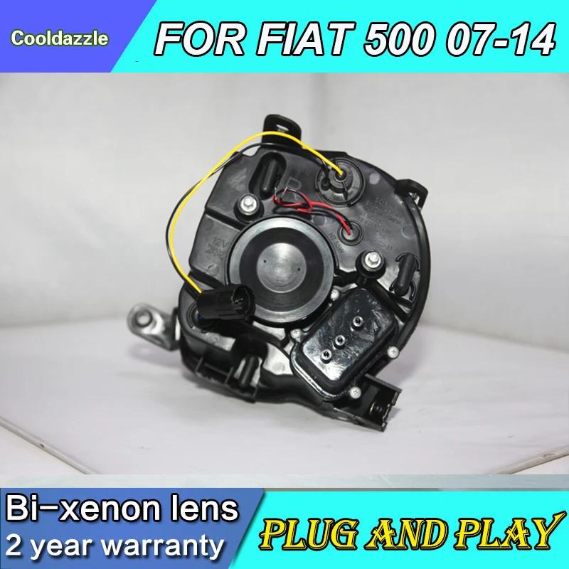Для FIAT 500 светодиодный налобный фонарь фары 2007 2008 2009 2010 2011 20122013 2014 Габаритные огни