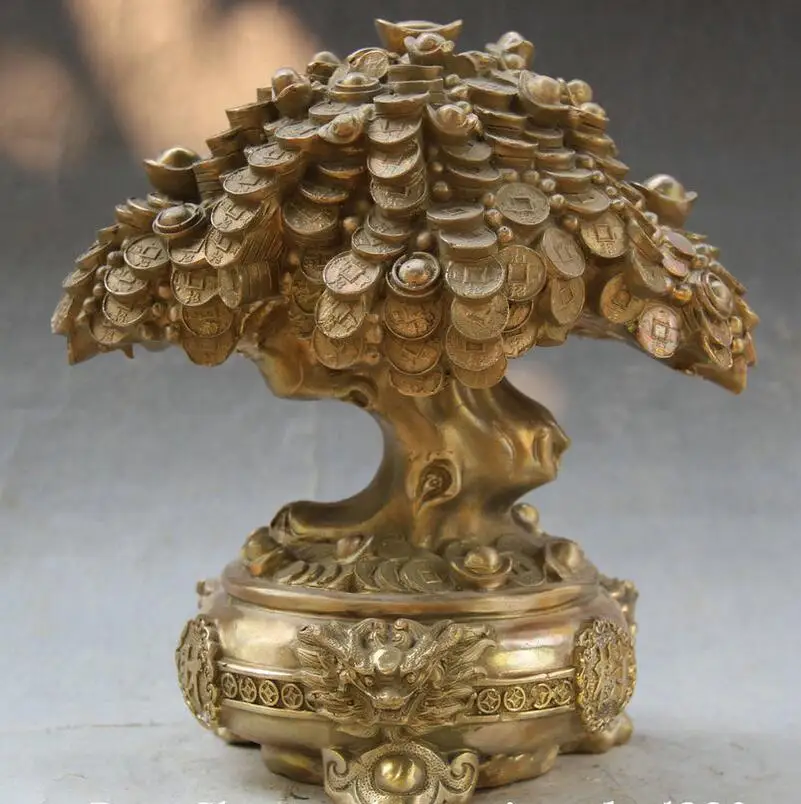 Suyun00424655 @ + 9 &quotКитайский Фен-шуй медная голова дракона для денег богатства монета