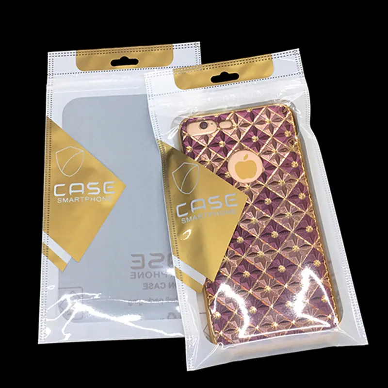 100 шт. желтая/Золотая/черная упаковка чехол для телефона сумки с евро висячим