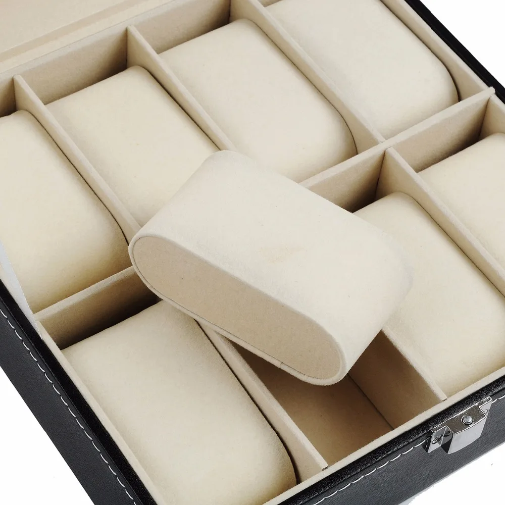 Новинка 2017 года Роскошные 8 сетки коробка кожа черные очки orgnizationor подарок случай