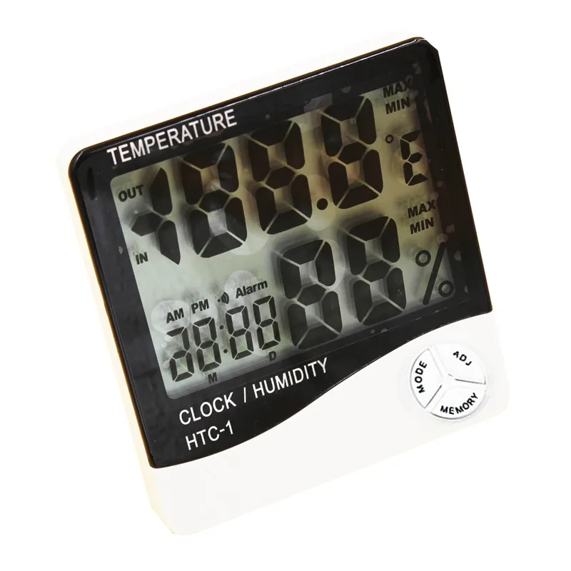 Крытый Открытый ЖК-Цифровой Термометр-Гигрометр Сигнализация Доморощенного