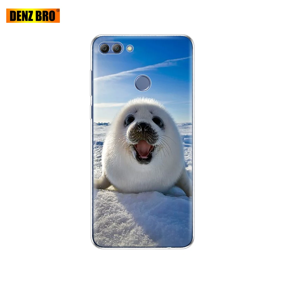61861 Чехол для huawei P smart Enjoy 7 S, Мягкий ТПУ силиконовый чехол на заднюю панель, чехол для телефона 360, полный защитный прозрачный чехол с рисунком, бампер - Цвет: 61861