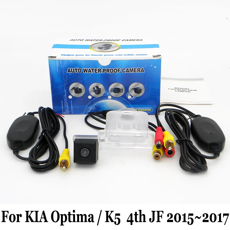 Автомобильная парковочная камера для KIA Optima / K5 4th JF 2015 2016 2017 2018 RCA AUX Беспроводная/HD
