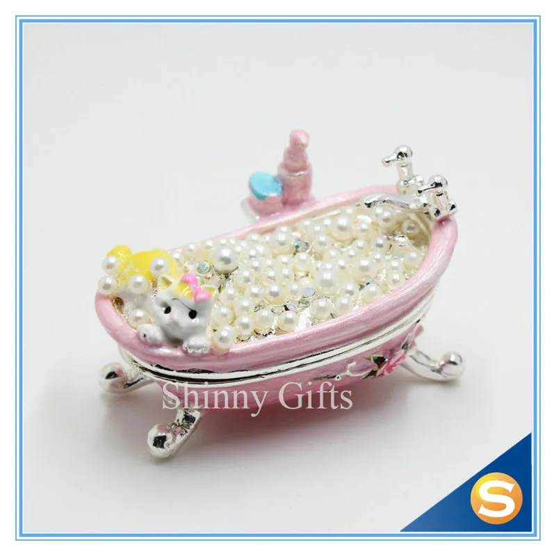 Милая Ванна безделушка коробка подарок для украшения дома ювелирных изделий