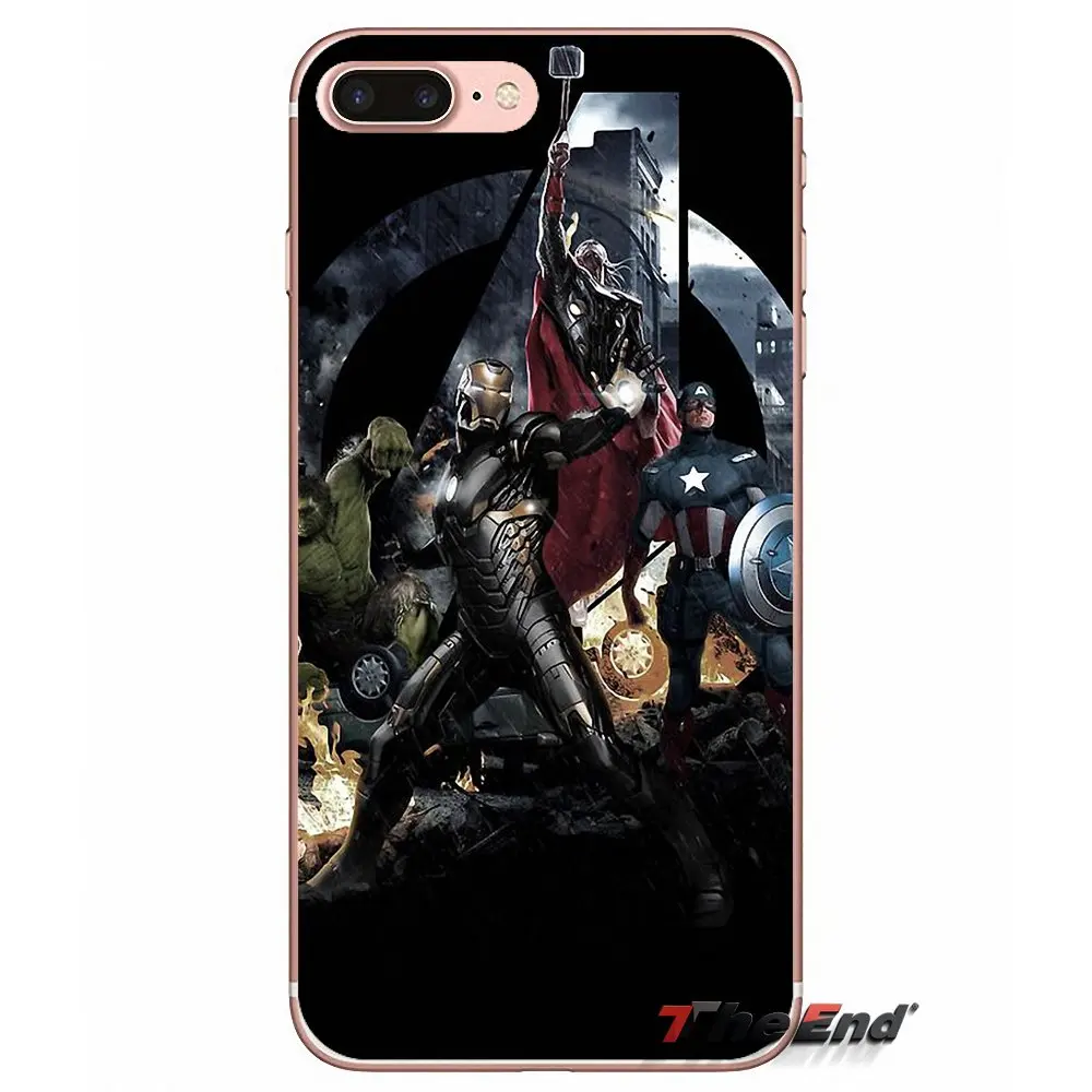 Супергерой из фильма мстители DC Comic чехол для Sony Xperia Z Z1 Z2 Z3 Z5 compact M2 M4 M5 E3 T3 XA Aqua LG G4 G5