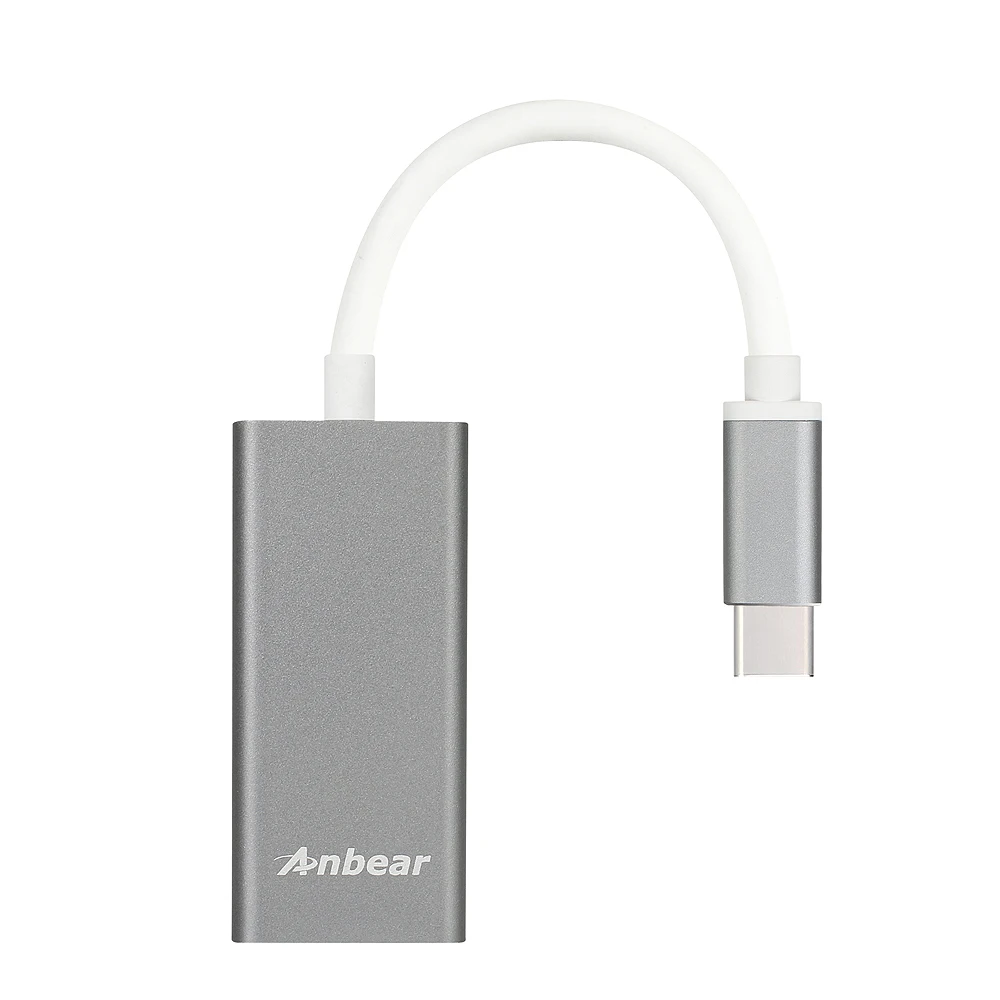 USB C до RJ45 anbear сети Gigabit Ethernet 10/100/1000 Мбит адаптер для Macbook Pro 2016/2017 chromeBook пикселей и