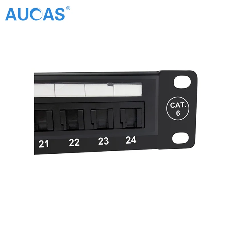 AUCAS Гбит CAT6 24 порта RJ45 патч Панель рамка rj45 адаптеры Keystone Кабельный