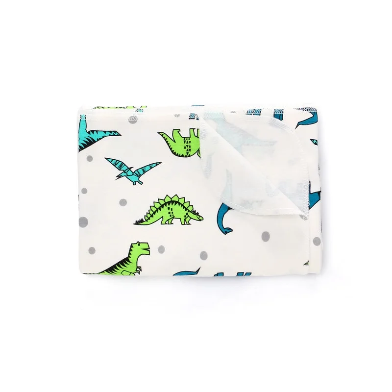Dinosaur Swaddle Детское одеяло со шляпой для новорожденных; Хлопковое одеяло для коляски; супер мягкое детское одеяло; детская одежда для фотосъемки - Цвет: Dinosaur Swaddle