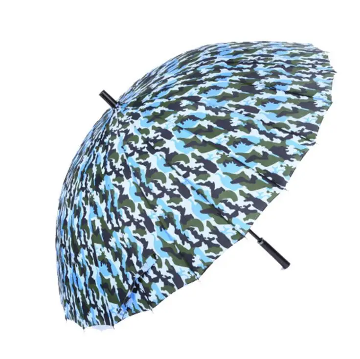 Высокое качество 24 ребра фирма Камуфляж цветной зонтик ветрозащитный длинная