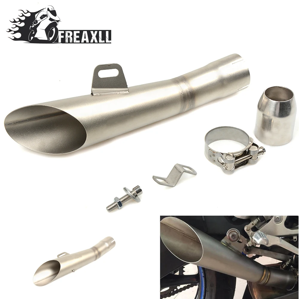 

35MM-51MM Universal Motorcycle Exhaust Pipe Escape Scooter Muffler With DB Killer For YAMAHA XJ6 YZF R1 R6 MT-09 MT-07 T-MAX530