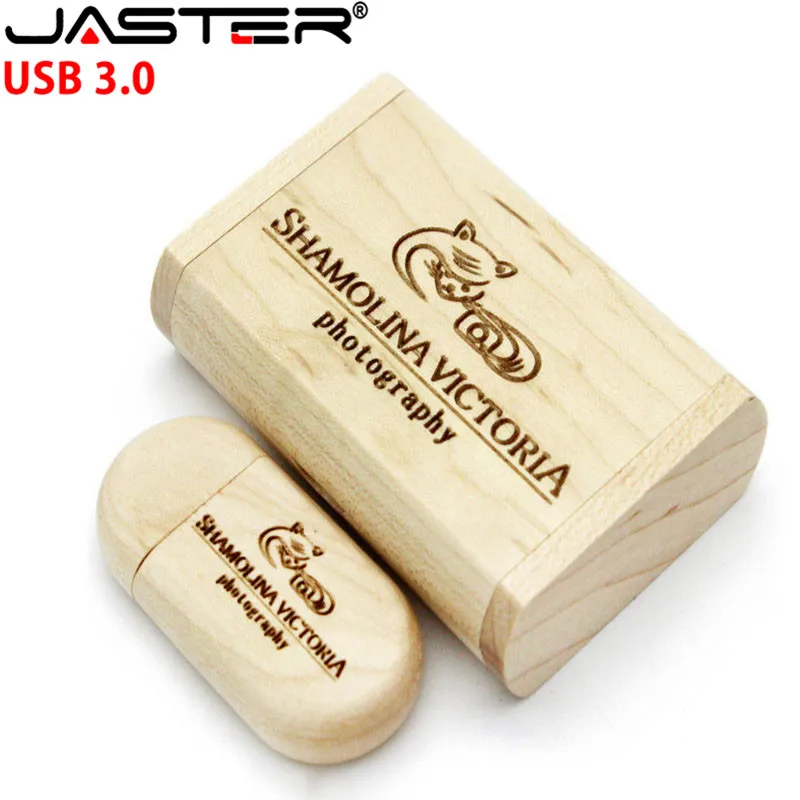 JASTER USB 3,0(более 10 шт. бесплатный логотип) Деревянный usb+ Подарочная коробка ручка-накопитель 8 ГБ 16 ГБ 32 ГБ USB флеш-накопитель фотографии свадебные подарки