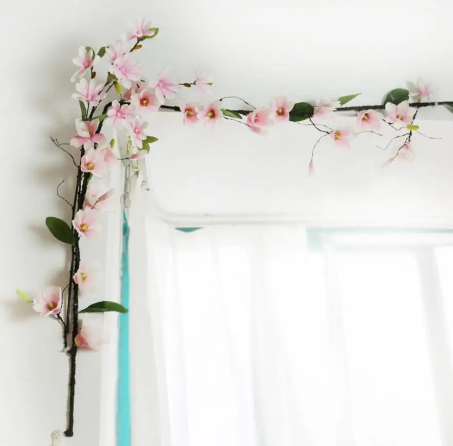 2 шт. 180 см искусственный цветок плющ гирлянда шелковая лоза зелень для фотографий