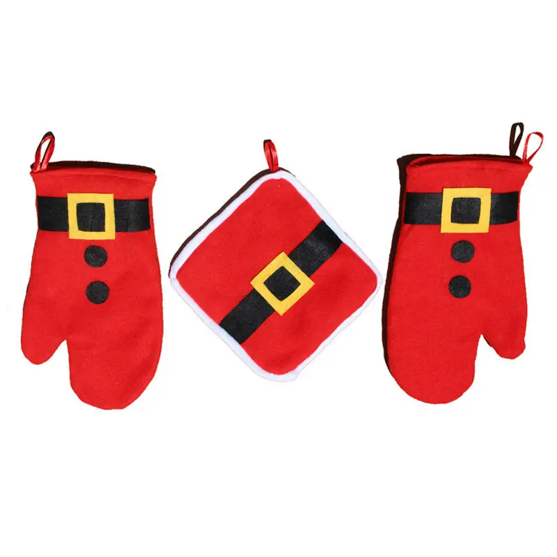 3 шт./лот перчатки с тепловой подушечкой рождественские украшения принадлежности